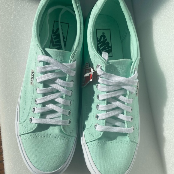 Vans Court Bay/True Shoes Woman’s 9.5 Mint Green - Picture 6 of 11